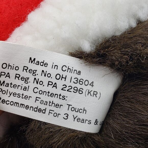 Paradise Collection 16" Christmas Bear in Santa outfit Stuffed Animal plush - Picture 6 of 7